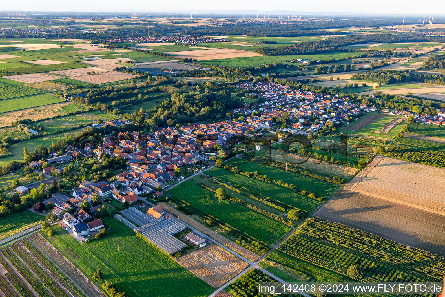 Aerial view of From the southwest in Winden in the state Rhineland-Palatinate, Germany