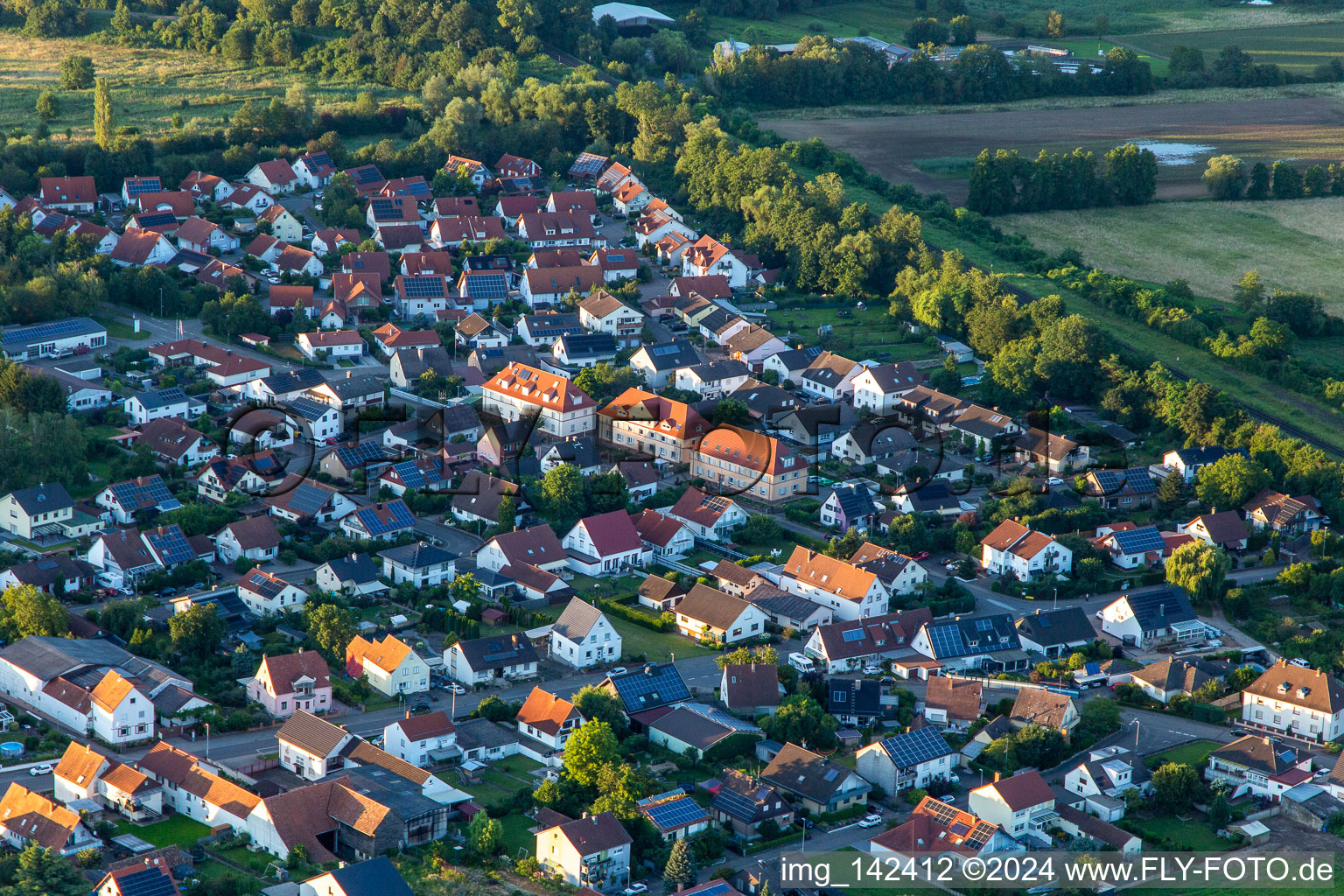 Steinweilerer Street in Winden in the state Rhineland-Palatinate, Germany