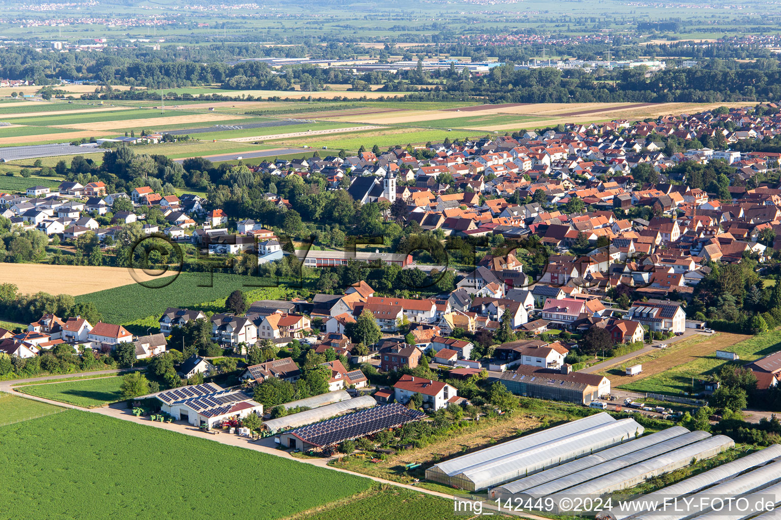 Böhlweg in the district Offenbach in Offenbach an der Queich in the state Rhineland-Palatinate, Germany