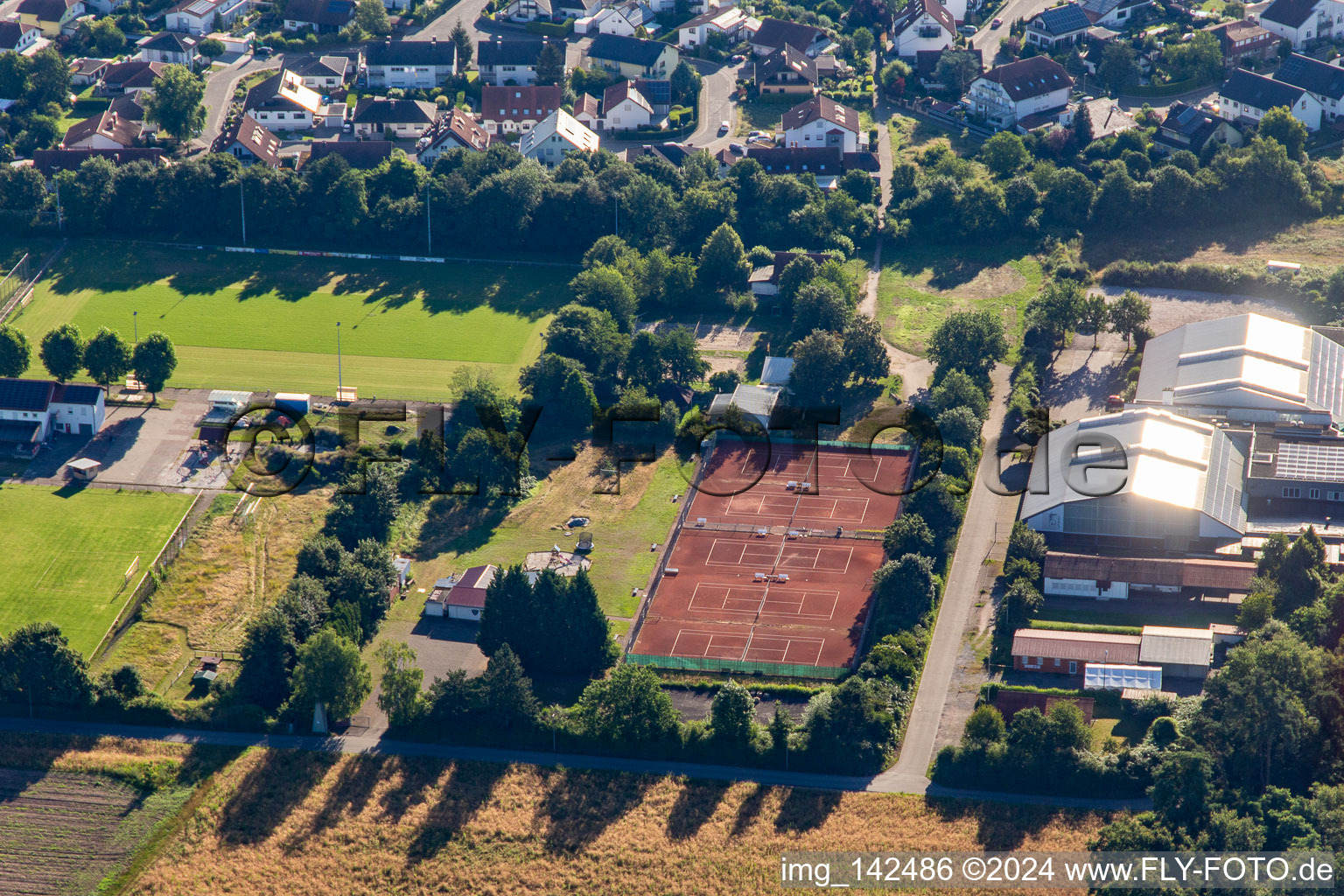 Tennis club Lingenfeld in Lingenfeld in the state Rhineland-Palatinate, Germany