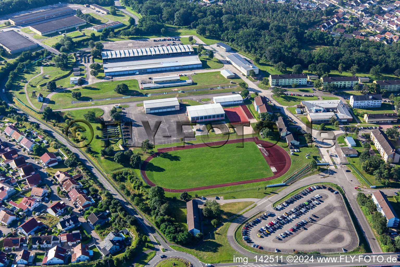 Germersheim in the state Rhineland-Palatinate, Germany out of the air