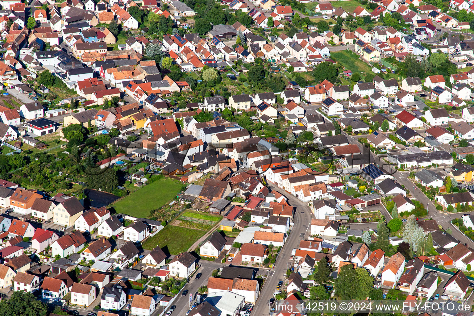 Wörthstr in Hördt in the state Rhineland-Palatinate, Germany