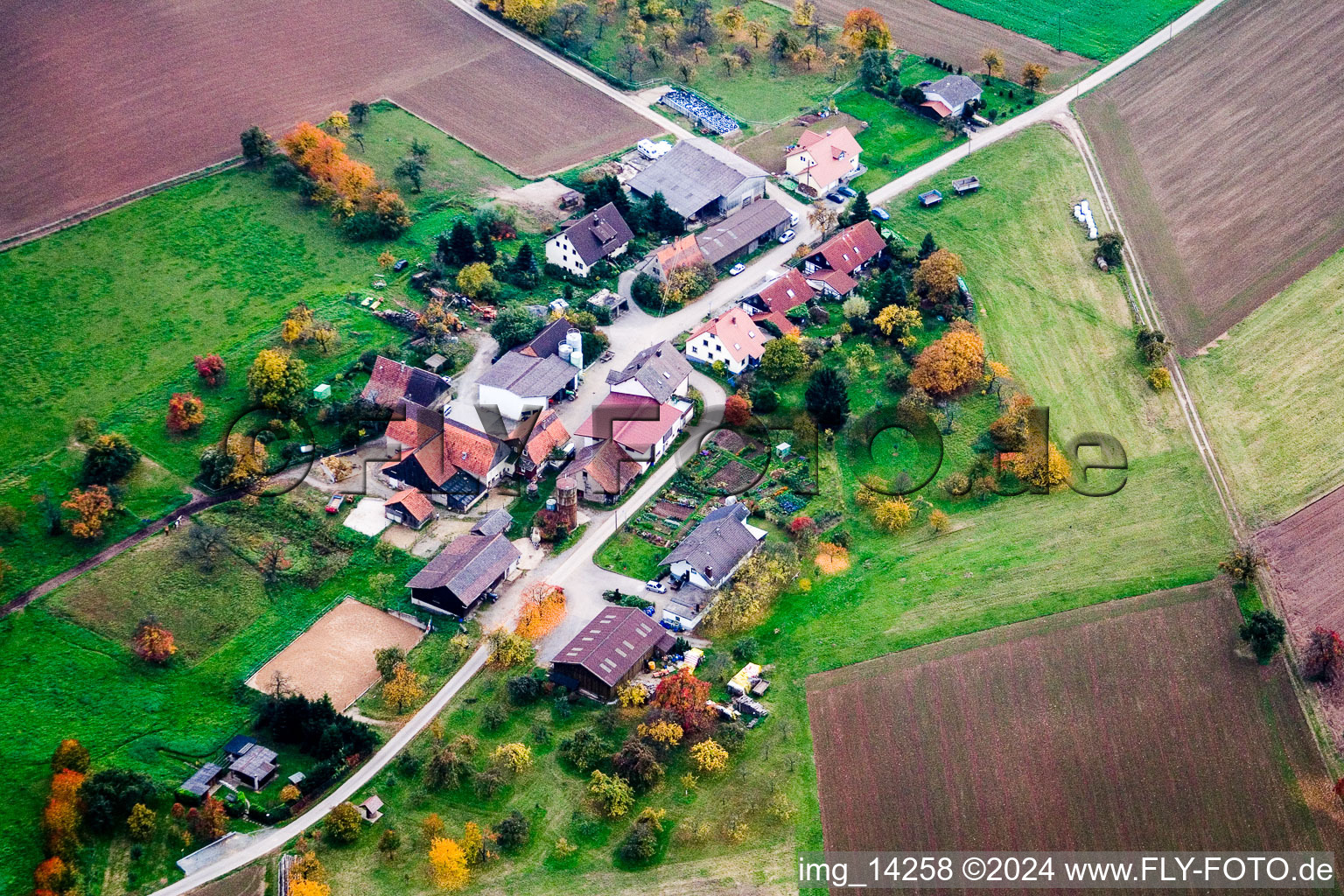 Leidenharterhof in Neunkirchen in the state Baden-Wuerttemberg, Germany