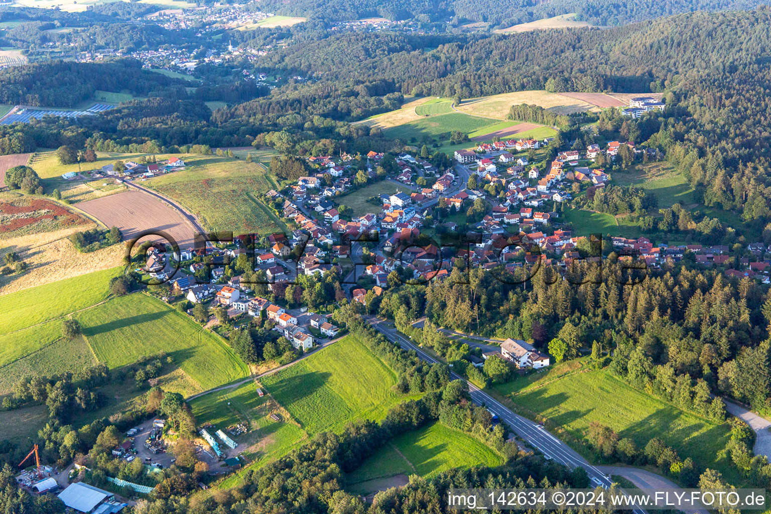 District Siedelsbrunn in Wald-Michelbach in the state Hesse, Germany