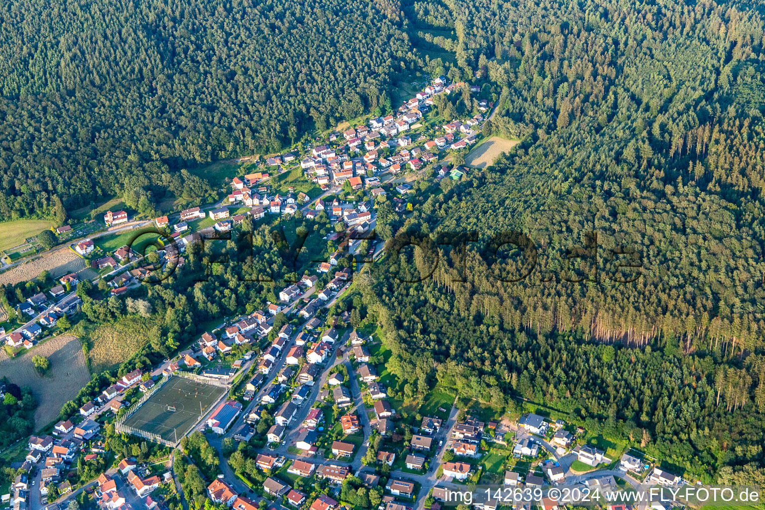 District Aschbach in Wald-Michelbach in the state Hesse, Germany