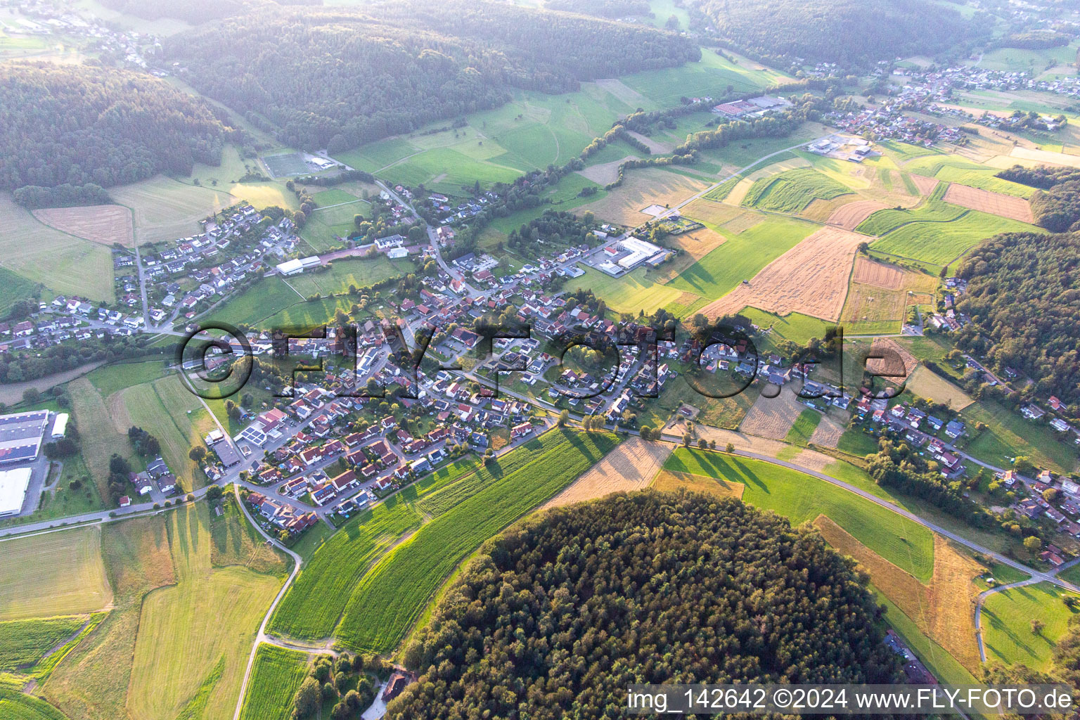 From the southeast in the district Affolterbach in Wald-Michelbach in the state Hesse, Germany