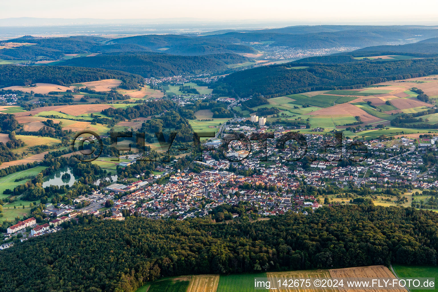 From the southeast in Bad König in the state Hesse, Germany