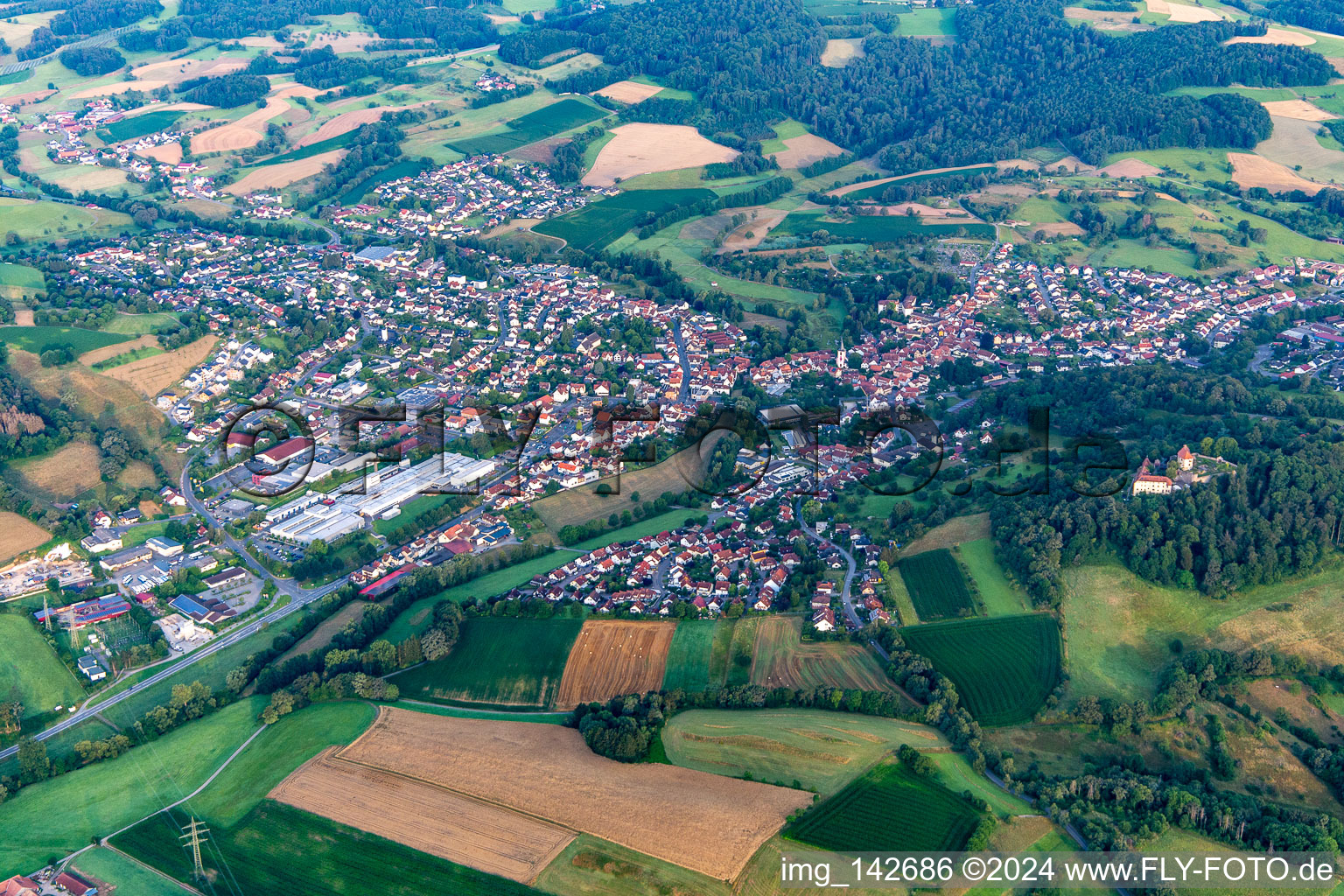 Reichelsheim in the state Hesse, Germany out of the air