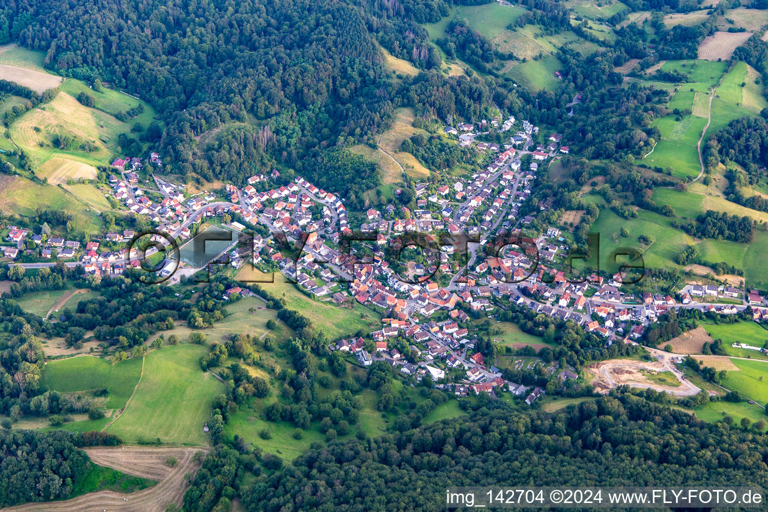 District Elmshausen in Lautertal in the state Hesse, Germany