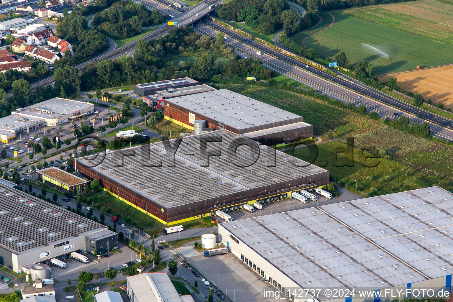 Alnatura distribution center in Lorsch in the state Hesse, Germany