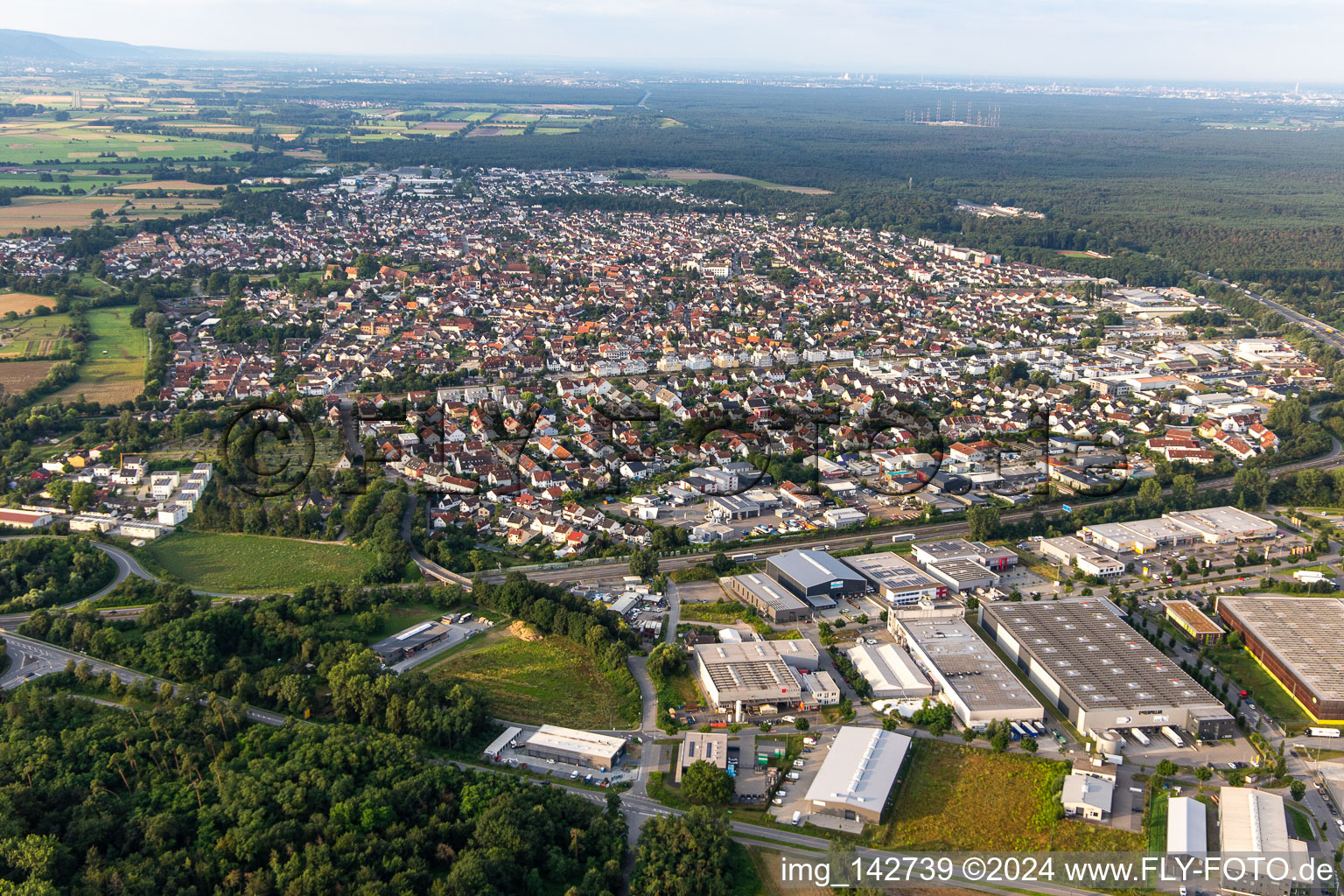 From the north in Lorsch in the state Hesse, Germany