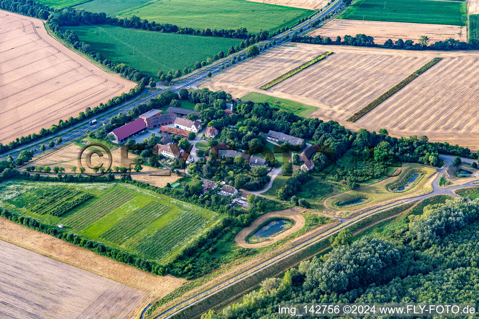 Südzucker AG Experimental Farm Kirschgartshausen in the district Sandhofen in Mannheim in the state Baden-Wuerttemberg, Germany