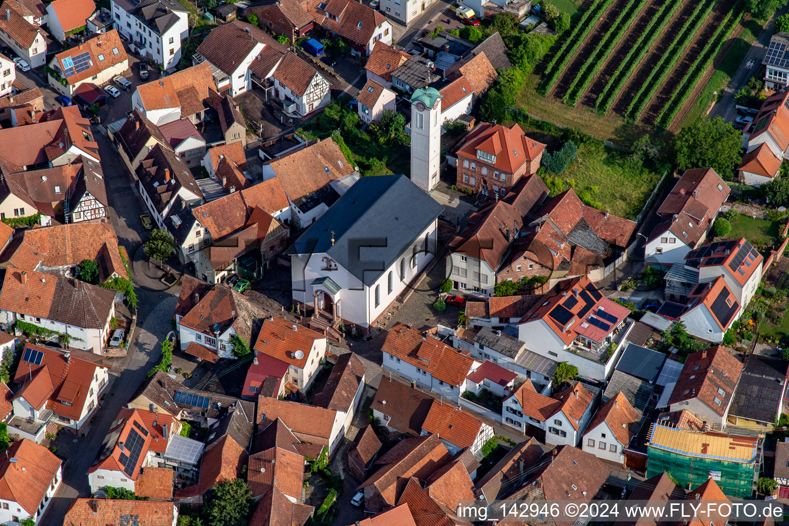 St. Ludwig Church in Eschbach in the state Rhineland-Palatinate, Germany