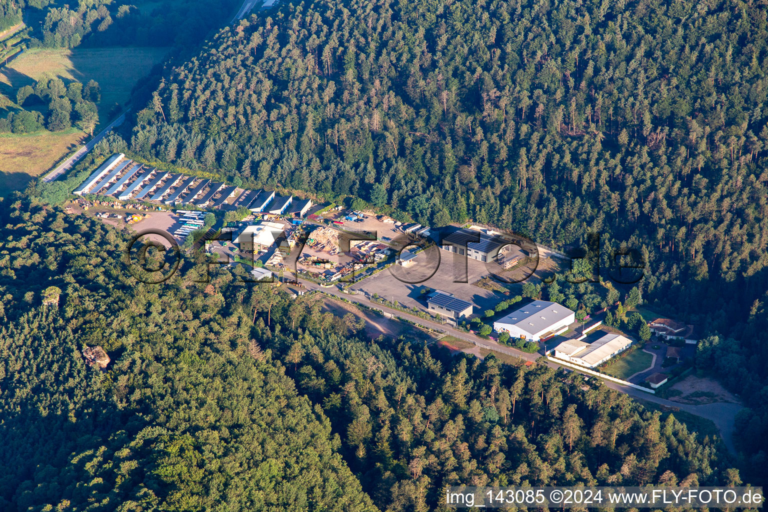 Super-Dubber Kinderland and Magic Power Technology GmbH in the Neudahn business park in Dahn in the state Rhineland-Palatinate, Germany