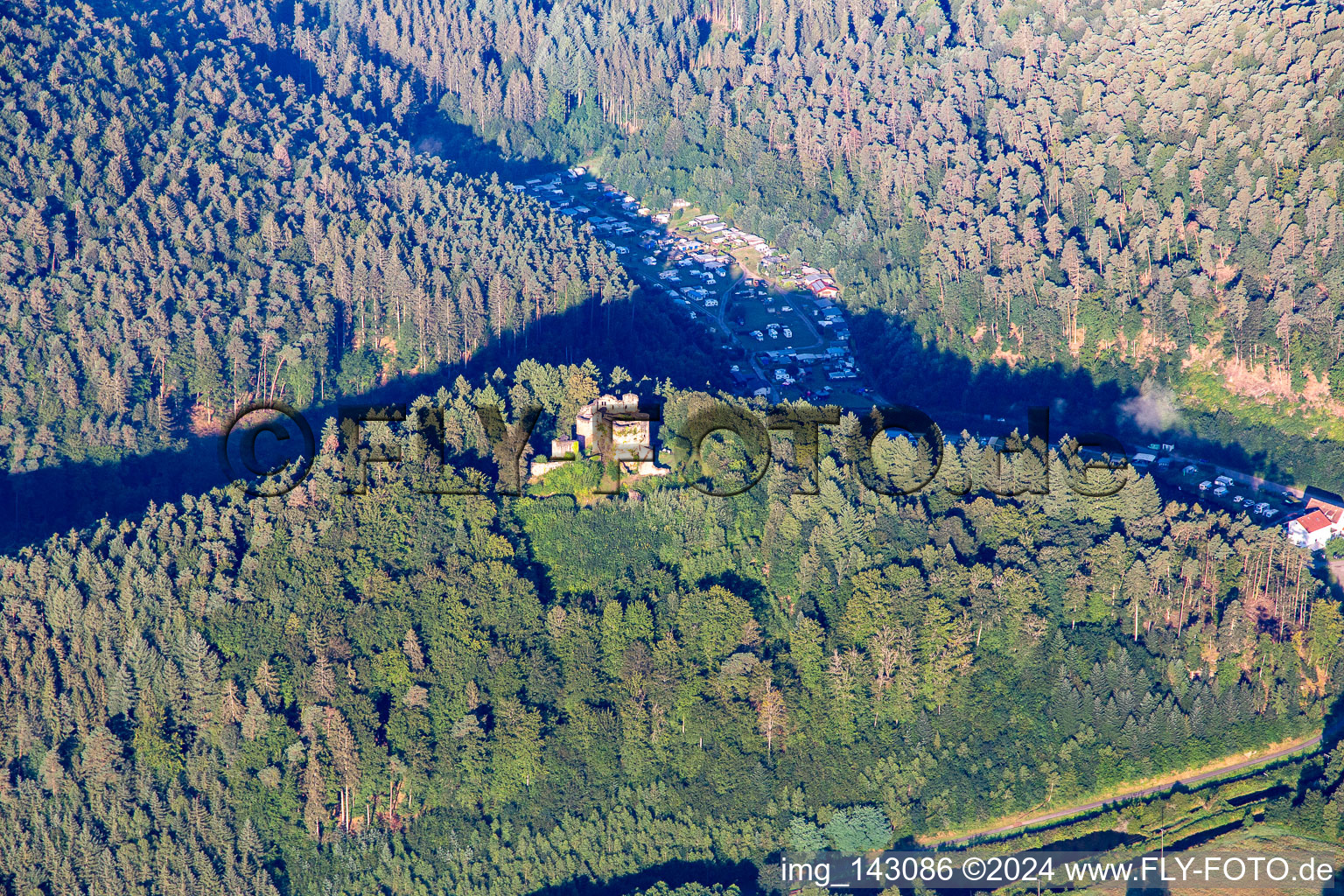 Neudahn Castle Ruins in Dahn in the state Rhineland-Palatinate, Germany