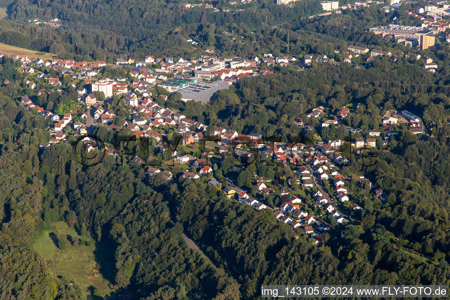 Lemberger Street in the district Ruhbank in Pirmasens in the state Rhineland-Palatinate, Germany