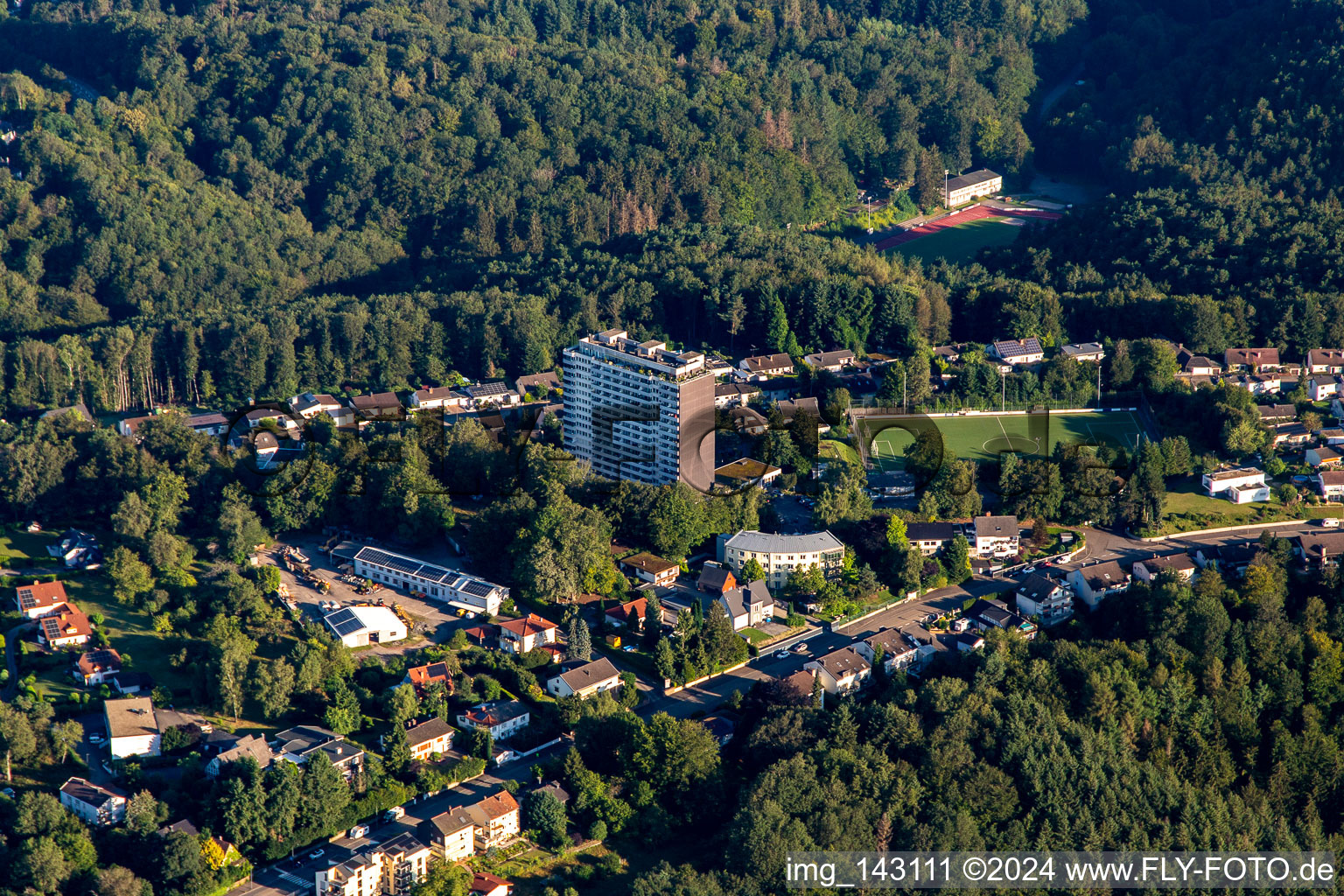 WEGem high-rise Steinig Bühl on Käthe-Kollwitz-Straße in the district Ruhbank in Pirmasens in the state Rhineland-Palatinate, Germany