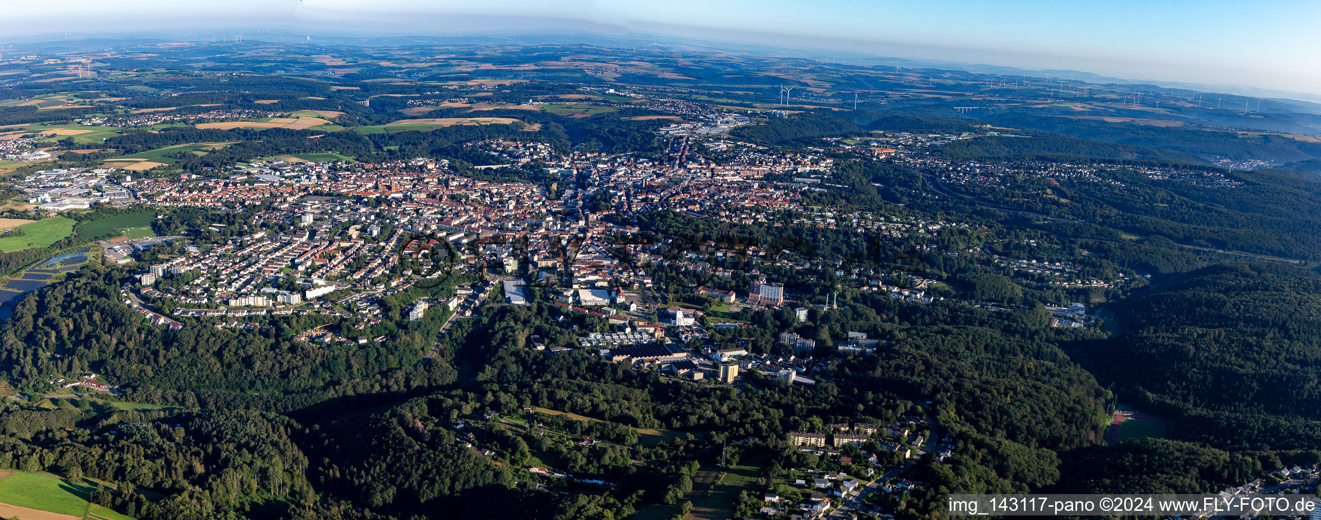 City on the edge of the Palatinate Forest in Pirmasens in the state Rhineland-Palatinate, Germany