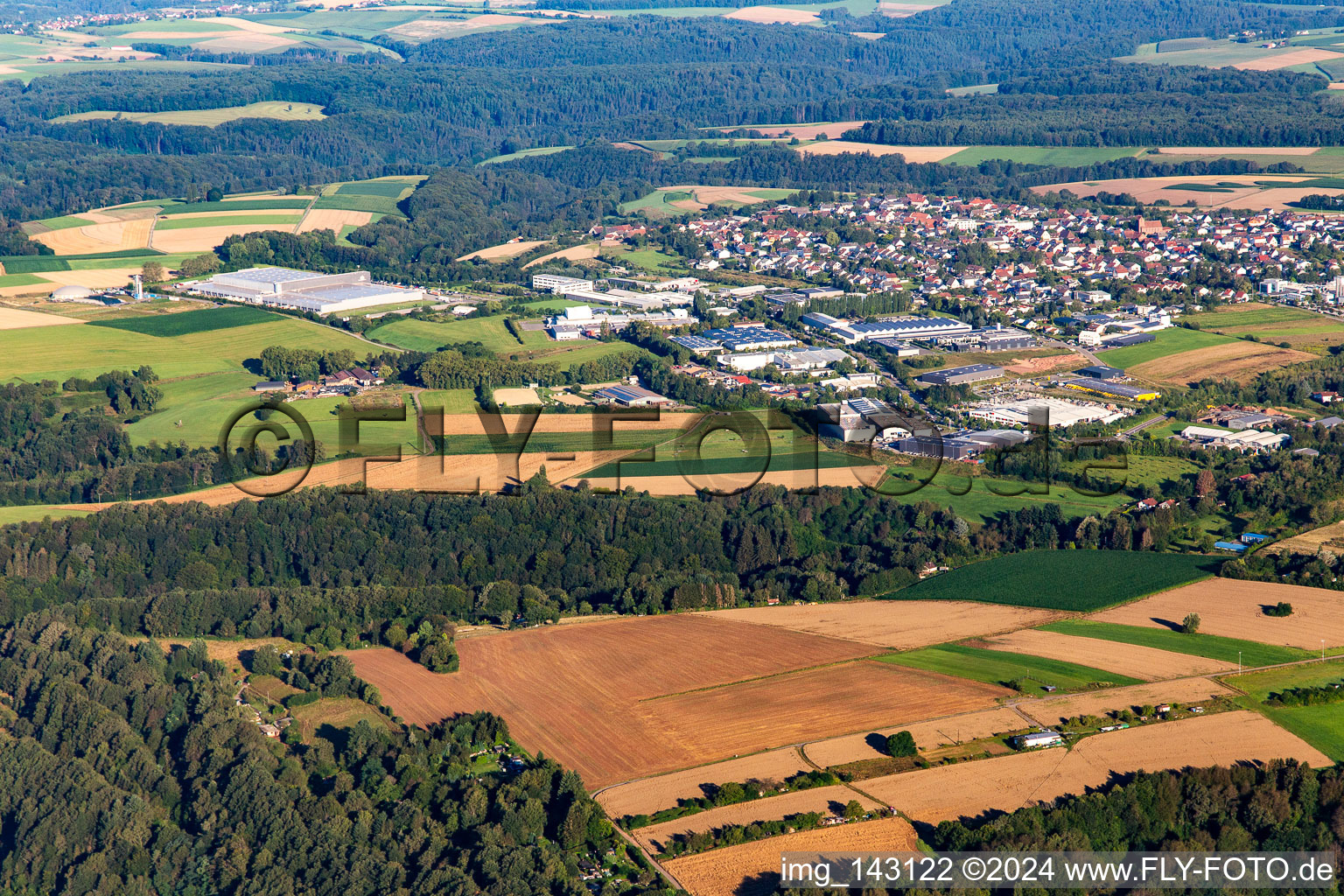 Industrial area An d. Steinmauer in the district Winzeln in Pirmasens in the state Rhineland-Palatinate, Germany