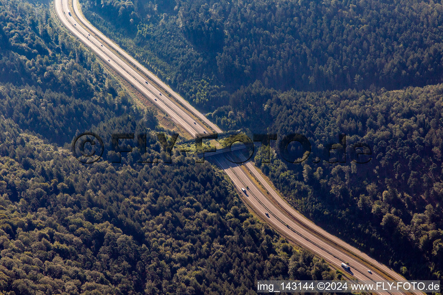 Walmersbach green bridge for wild animals over the B10 in Ruppertsweiler in the state Rhineland-Palatinate, Germany