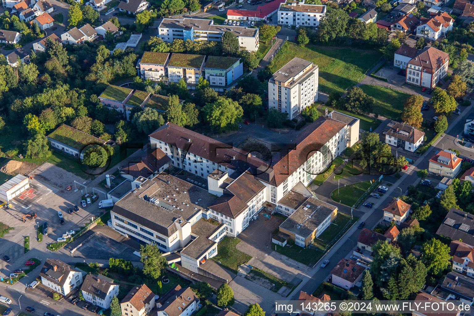 Construction site of the Asklepios Südpfalzkliniken in Kandel in the state Rhineland-Palatinate, Germany