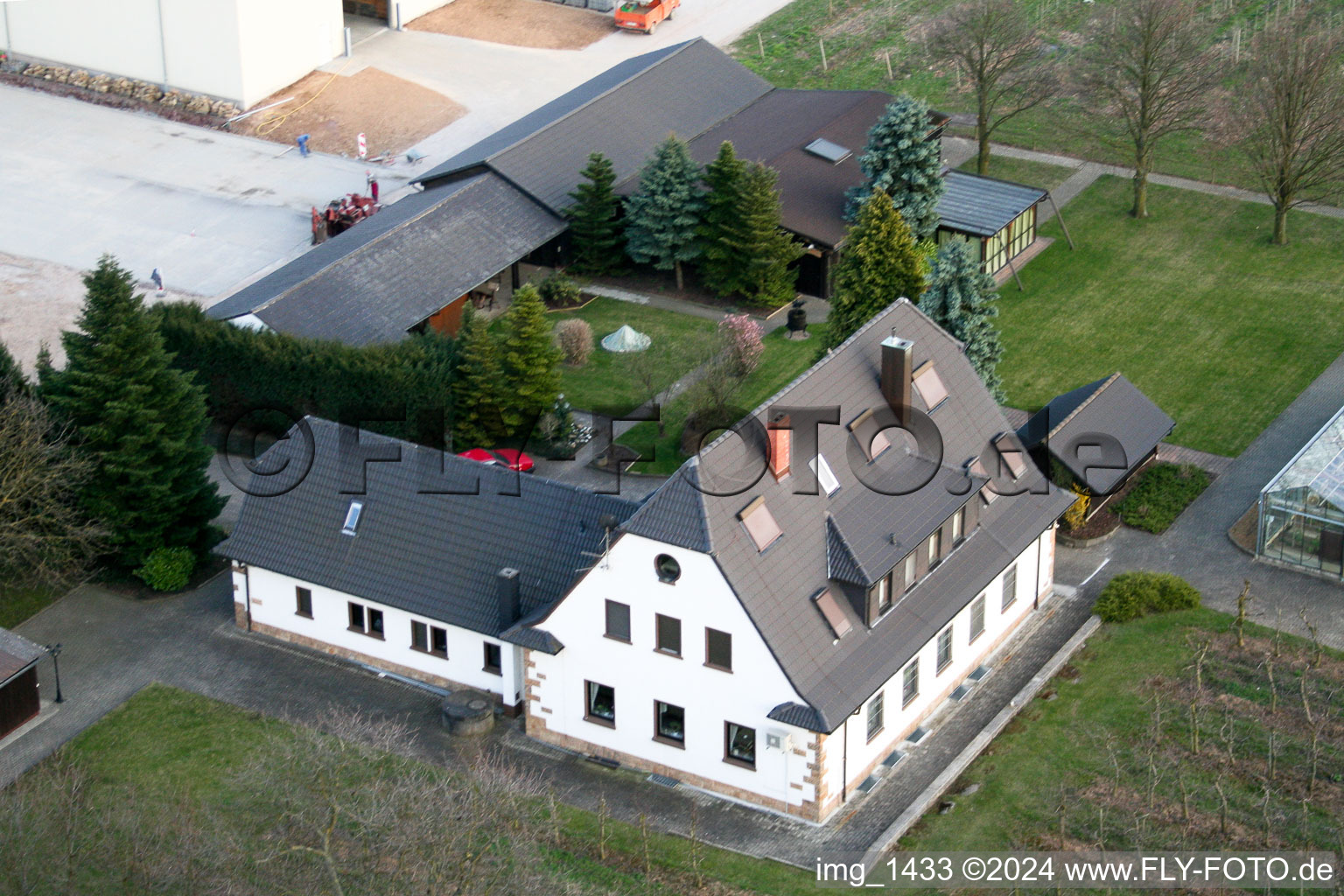 Winden in the state Rhineland-Palatinate, Germany viewn from the air