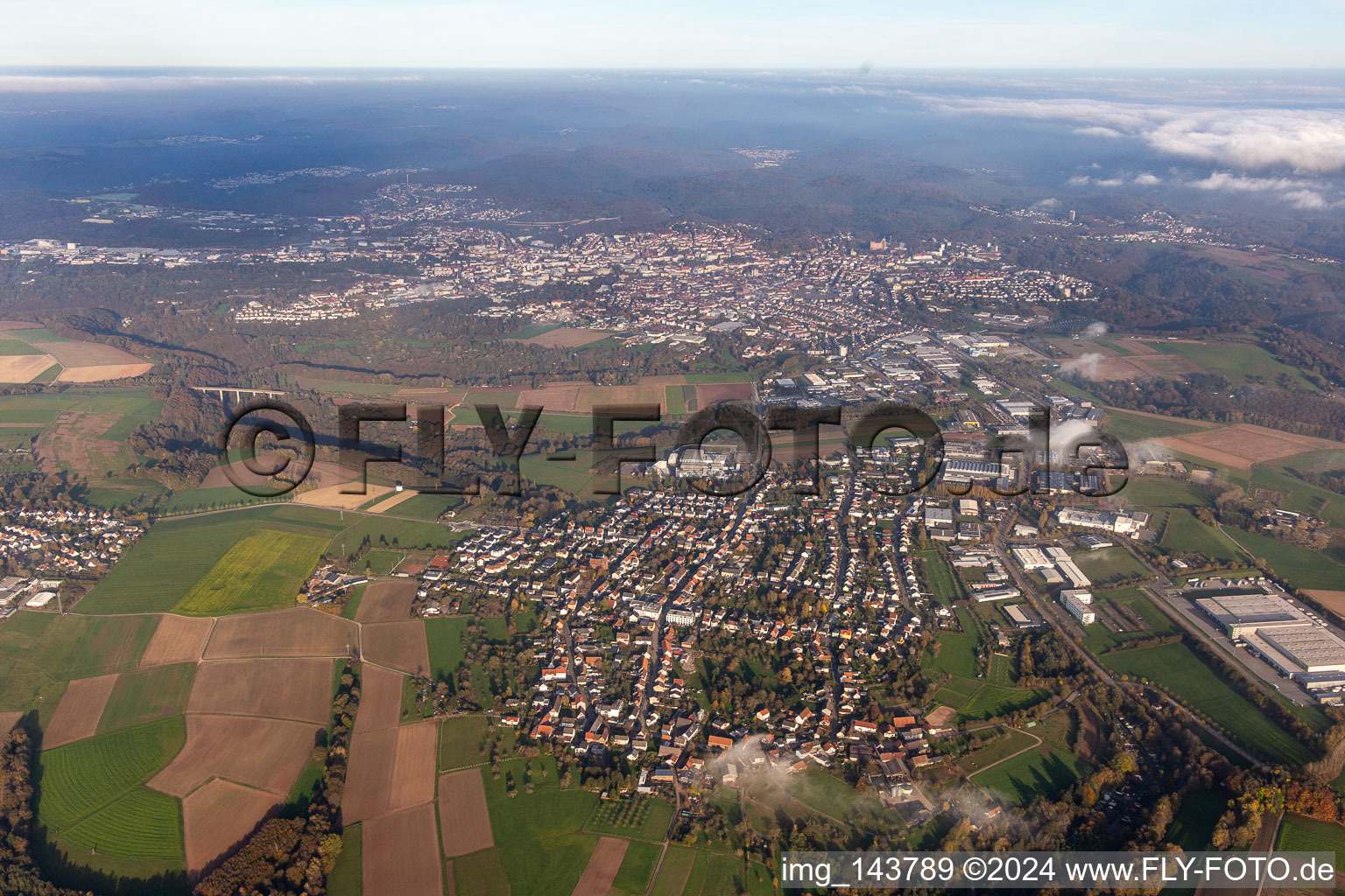 View to Pirmasens in the district Winzeln in Pirmasens in the state Rhineland-Palatinate, Germany
