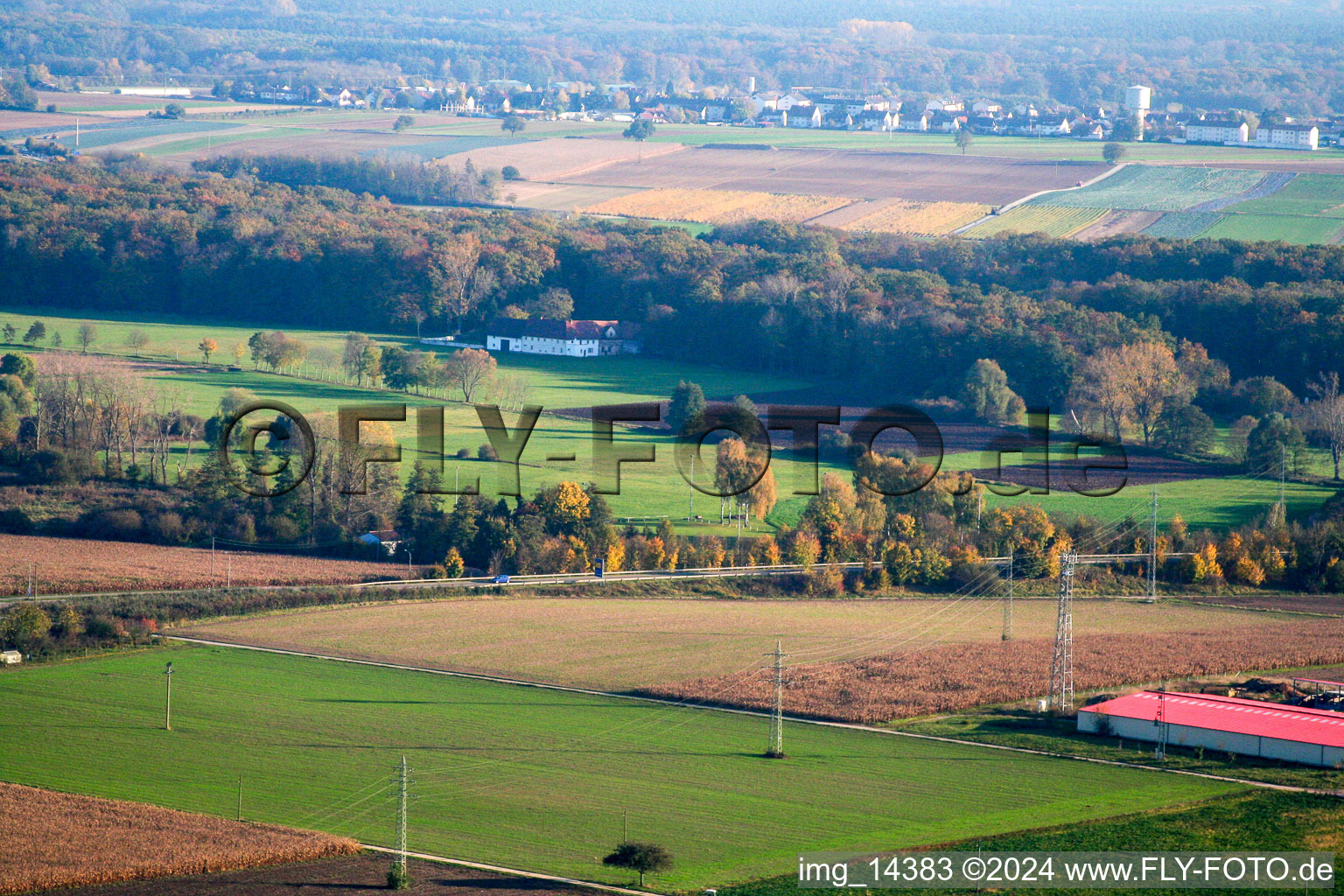 Manor from the north in Erlenbach bei Kandel in the state Rhineland-Palatinate, Germany