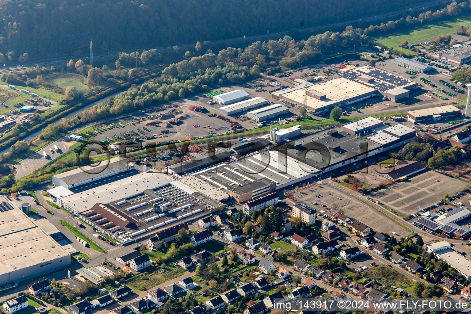 John Deere Plant Zweibrücken in the district Ernstweiler in Zweibrücken in the state Rhineland-Palatinate, Germany