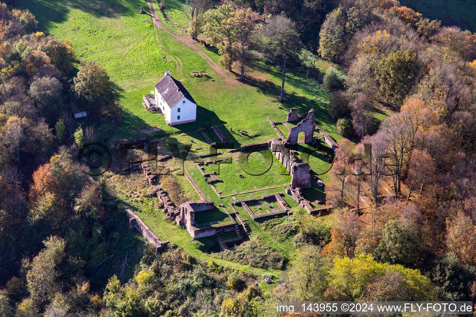 Monastery ruins Wörschweiler in the district Wörschweiler in Homburg in the state Saarland, Germany