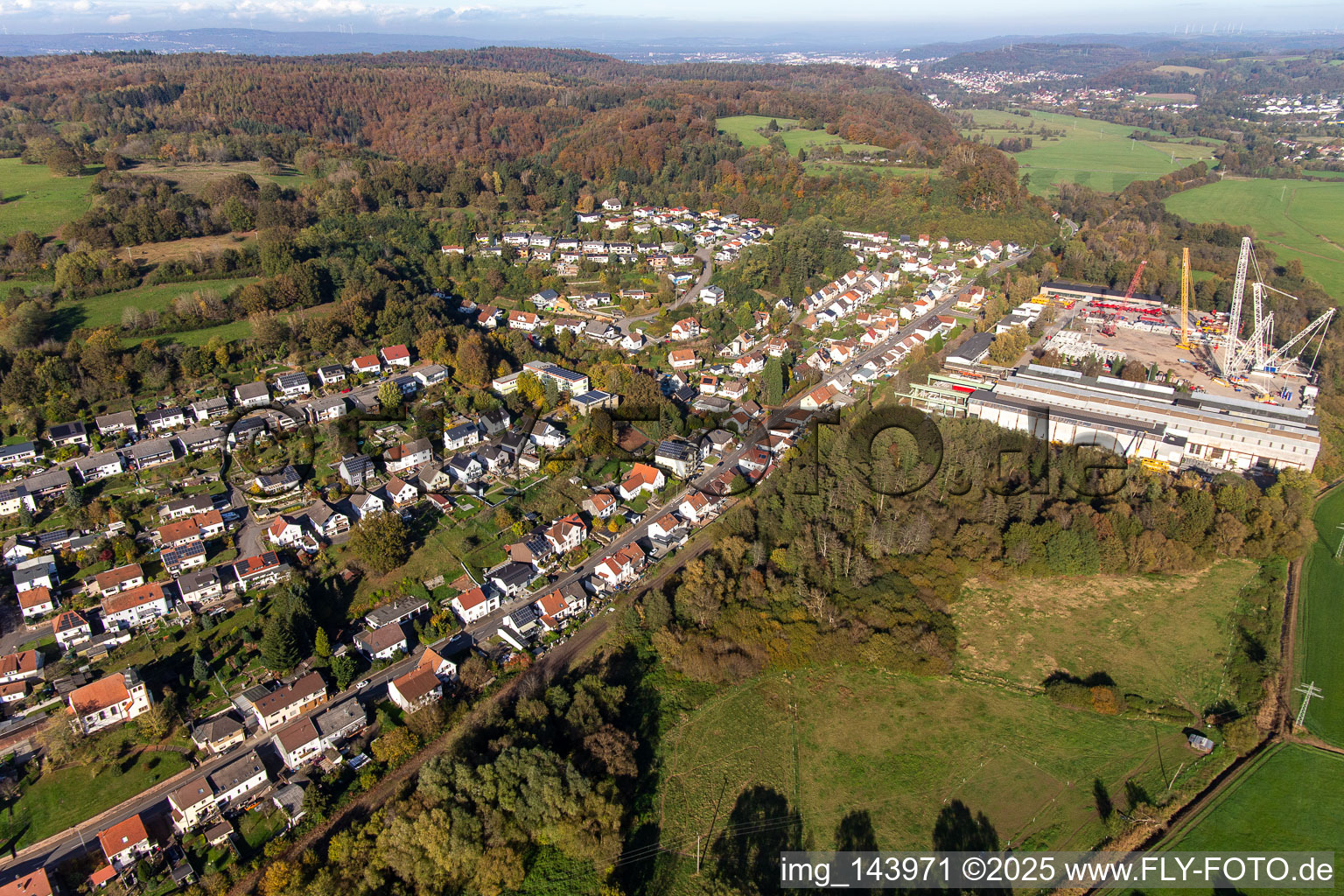 Pfalzstr in the district Bierbach in Blieskastel in the state Saarland, Germany