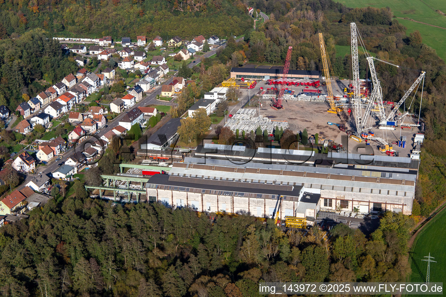 Onroad GmbH (special and heavy transport, crane transfers, crane work) in the district Bierbach in Blieskastel in the state Saarland, Germany out of the air