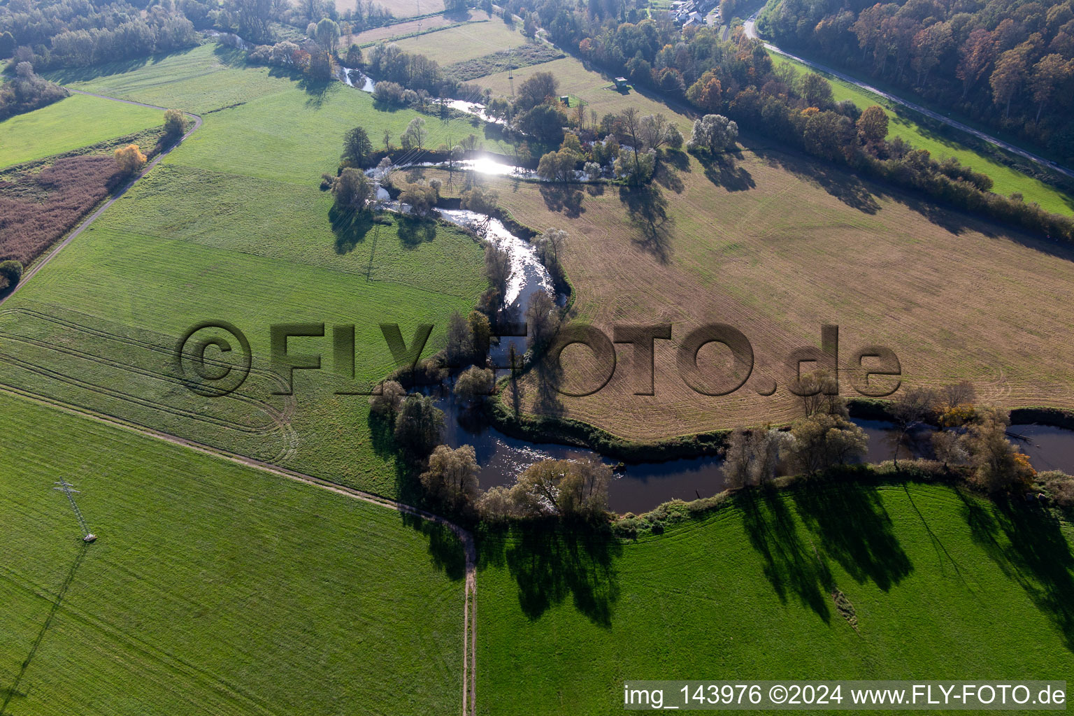 Floodplains on the Blies in the district Webenheim in Blieskastel in the state Saarland, Germany