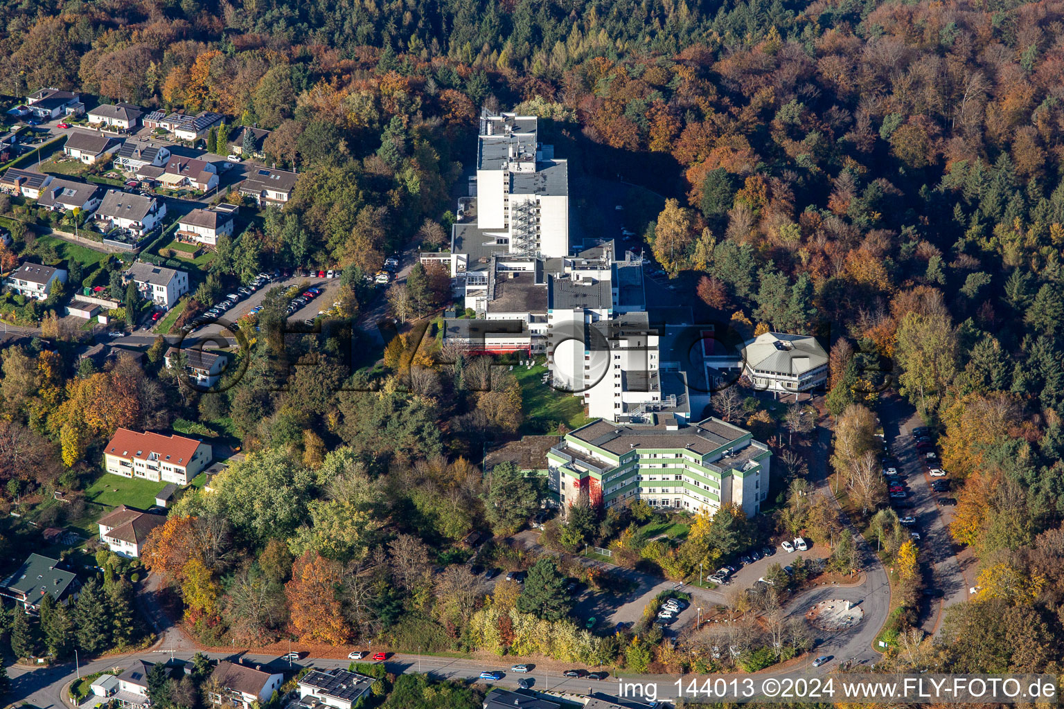 Aerial photograpy of MEDICLIN Bliestal Clinics and MEDICLIN Senior Residence Auf dem Bellem in the district Lautzkirchen in Blieskastel in the state Saarland, Germany