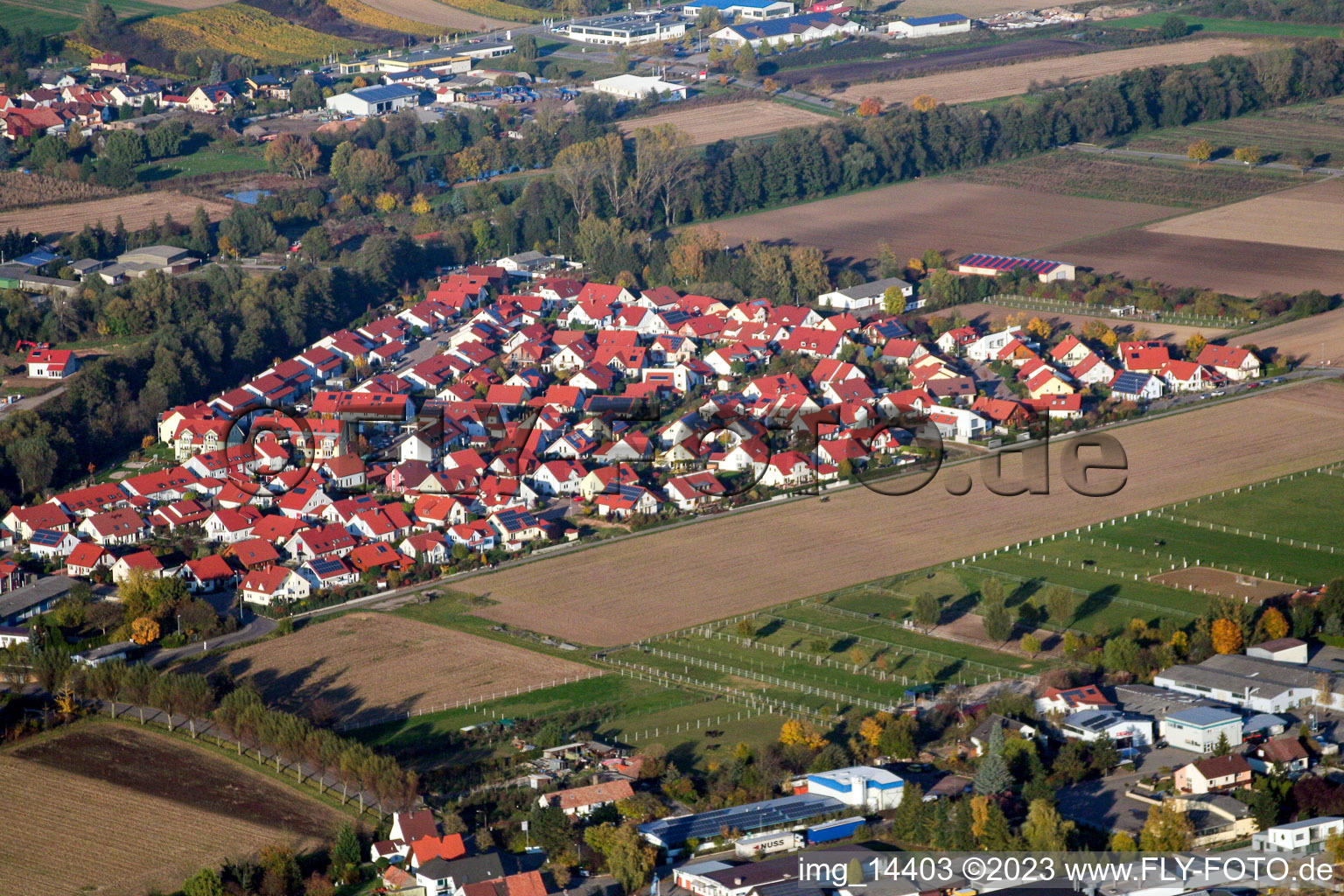 East in the district Herxheim in Herxheim bei Landau in the state Rhineland-Palatinate, Germany