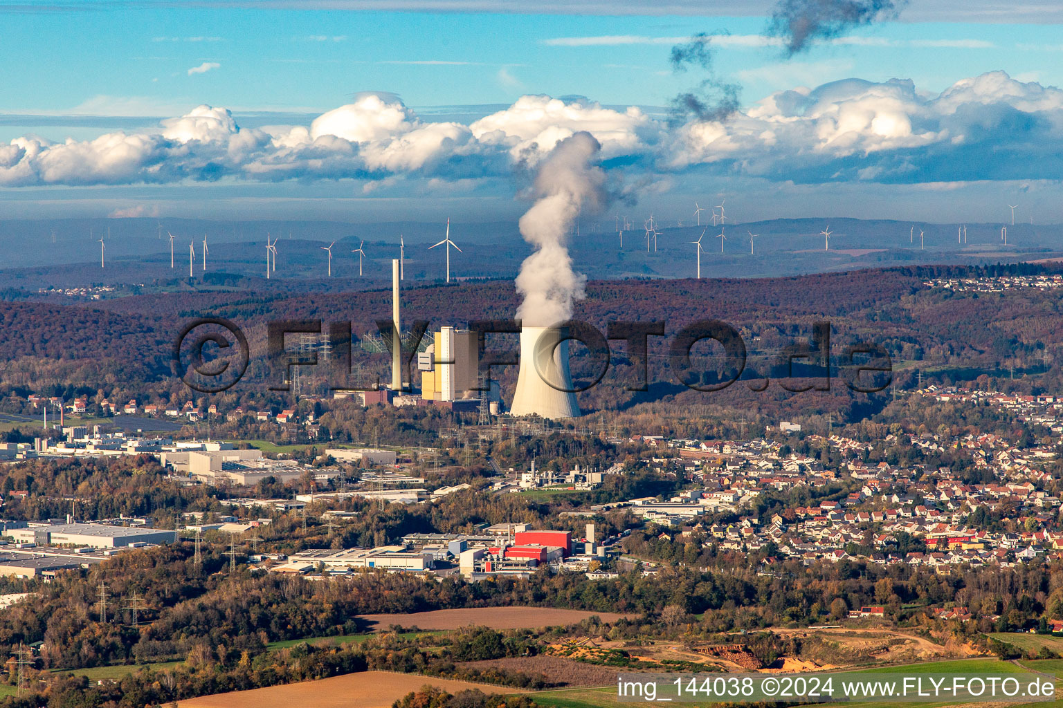 Power plant Bexbach in Bexbach in the state Saarland, Germany
