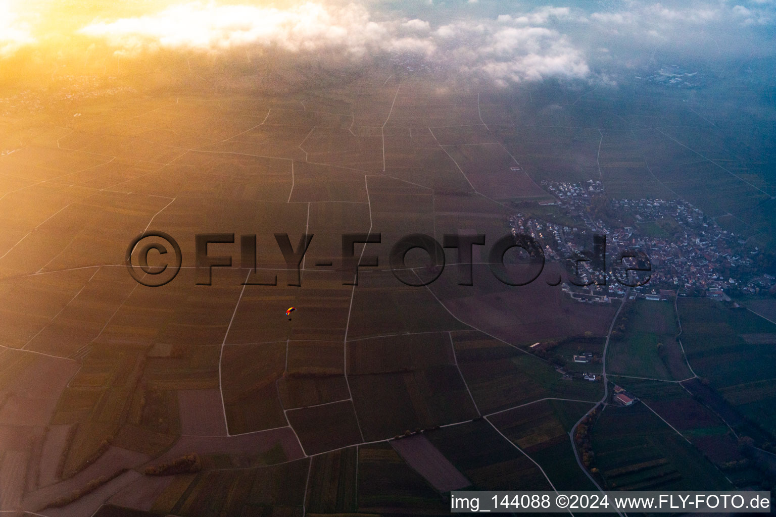 District Mörzheim in Landau in der Pfalz in the state Rhineland-Palatinate, Germany out of the air