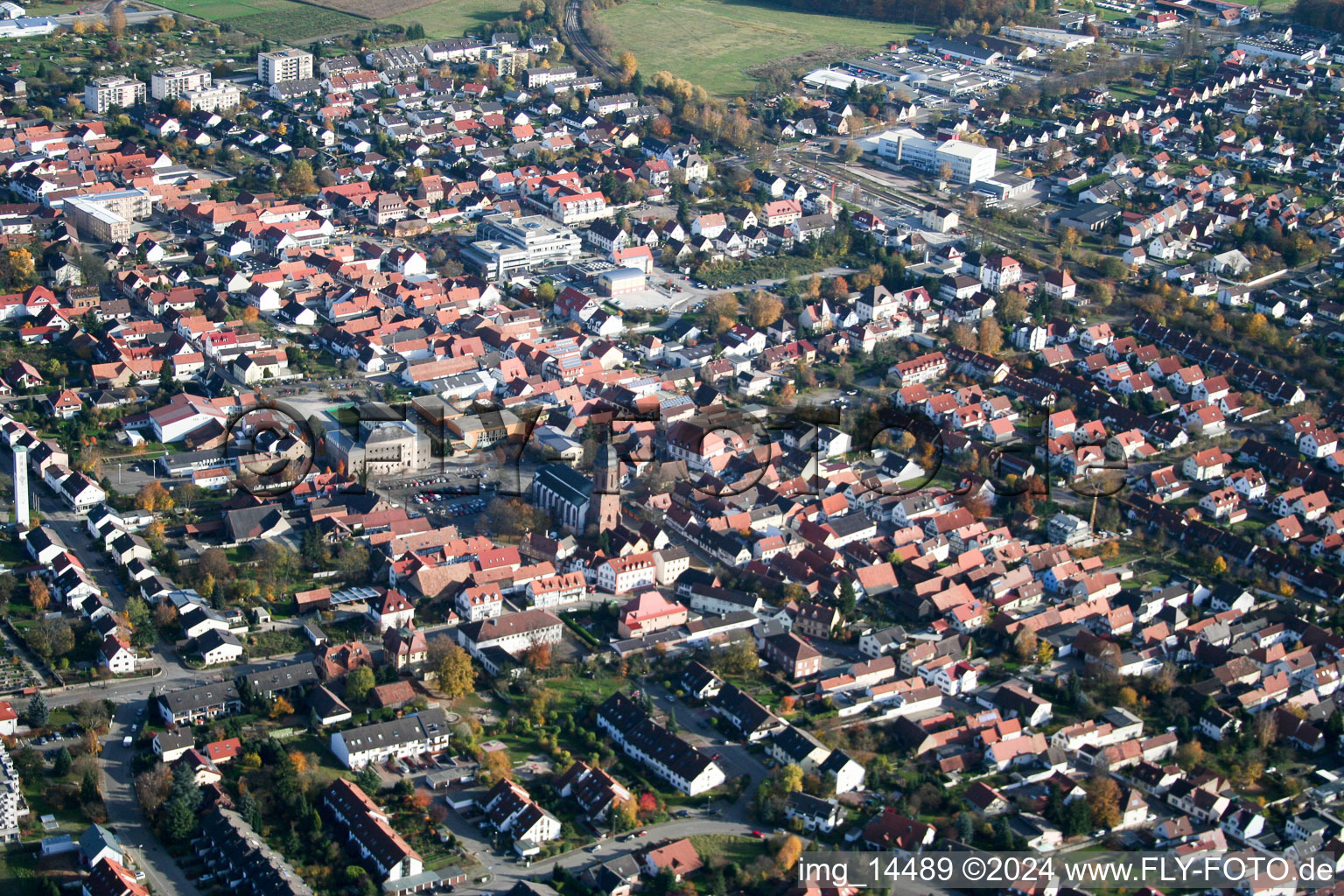 Kandel in the state Rhineland-Palatinate, Germany out of the air