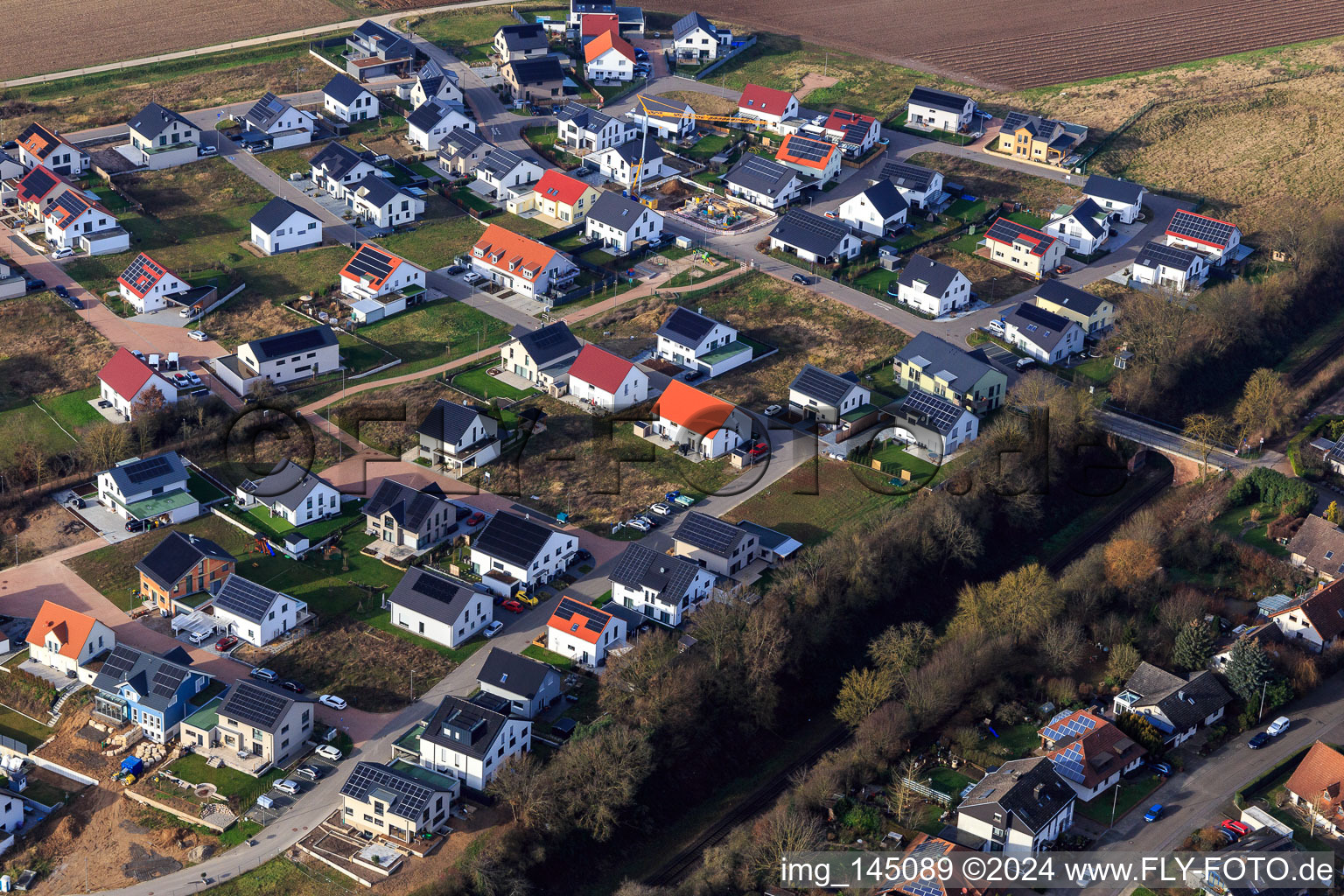 Tulip Path, Rose Path in Kandel in the state Rhineland-Palatinate, Germany