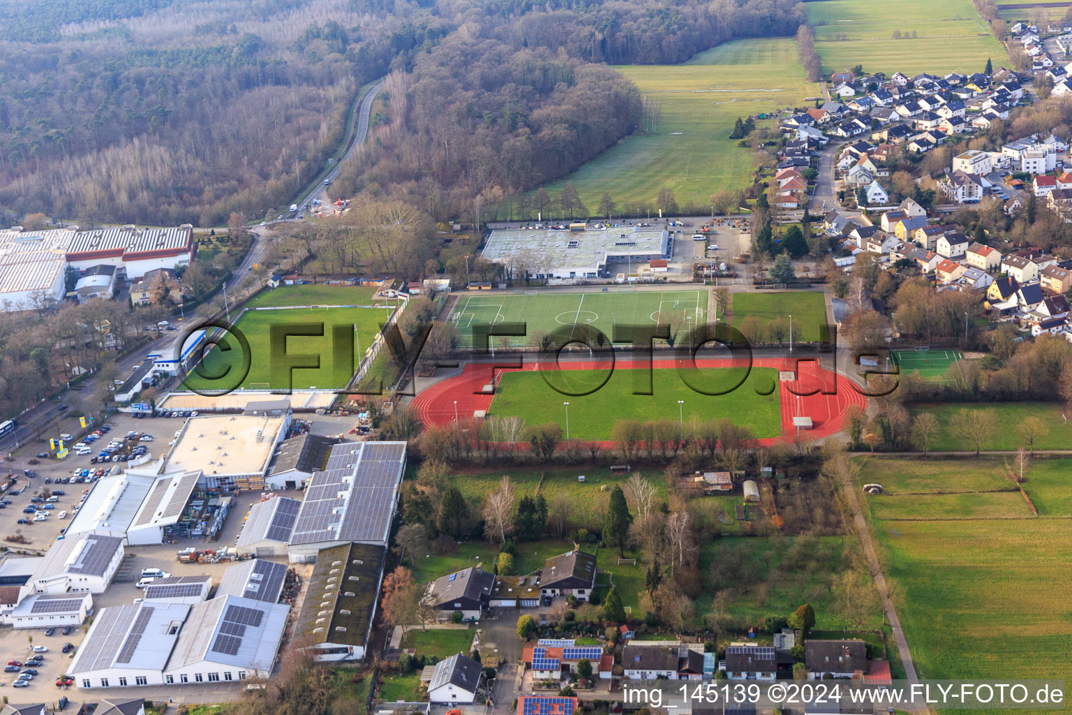 Central sports facility in Herxheim bei Landau in the state Rhineland-Palatinate, Germany