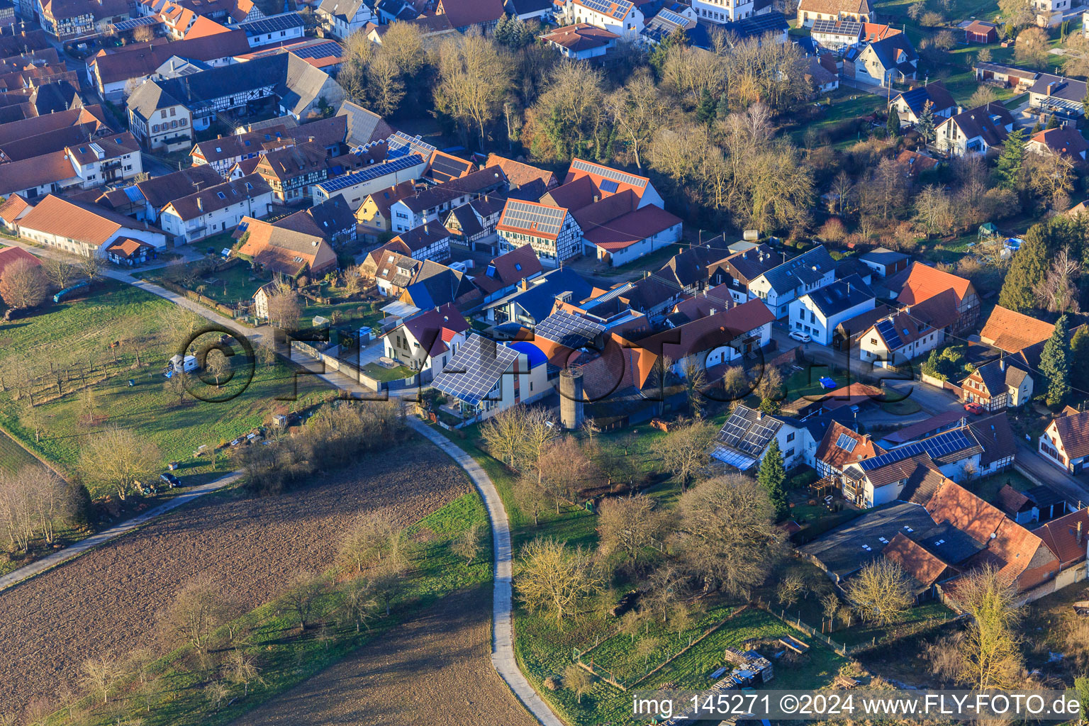 Modern roof on single-family house optimized for photovoltaics in Dierbach in the state Rhineland-Palatinate, Germany