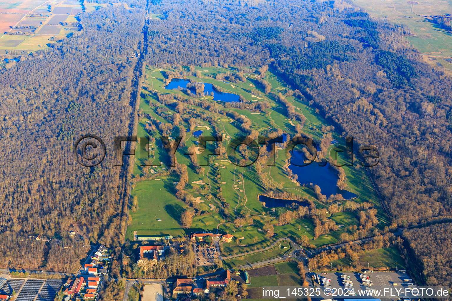 Golf course Landgut Dreihof - GOLF absolute in winter in Bornheim in the state Rhineland-Palatinate, Germany
