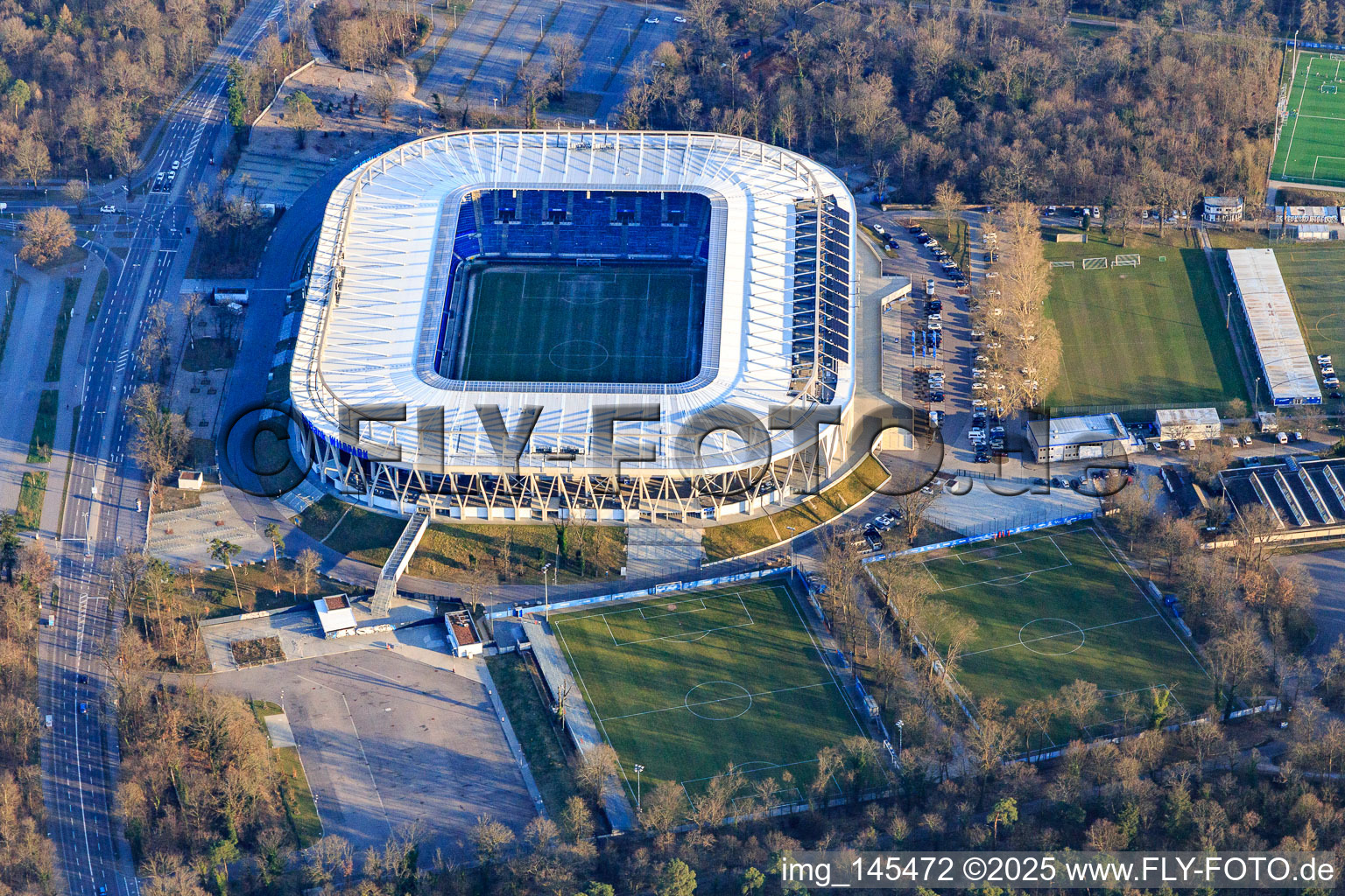 BBBank Wildpark: Stadium of Karlsruher Sport-Club GmbH & Co. KGaA in the district Nordstadt in Karlsruhe in the state Baden-Wuerttemberg, Germany