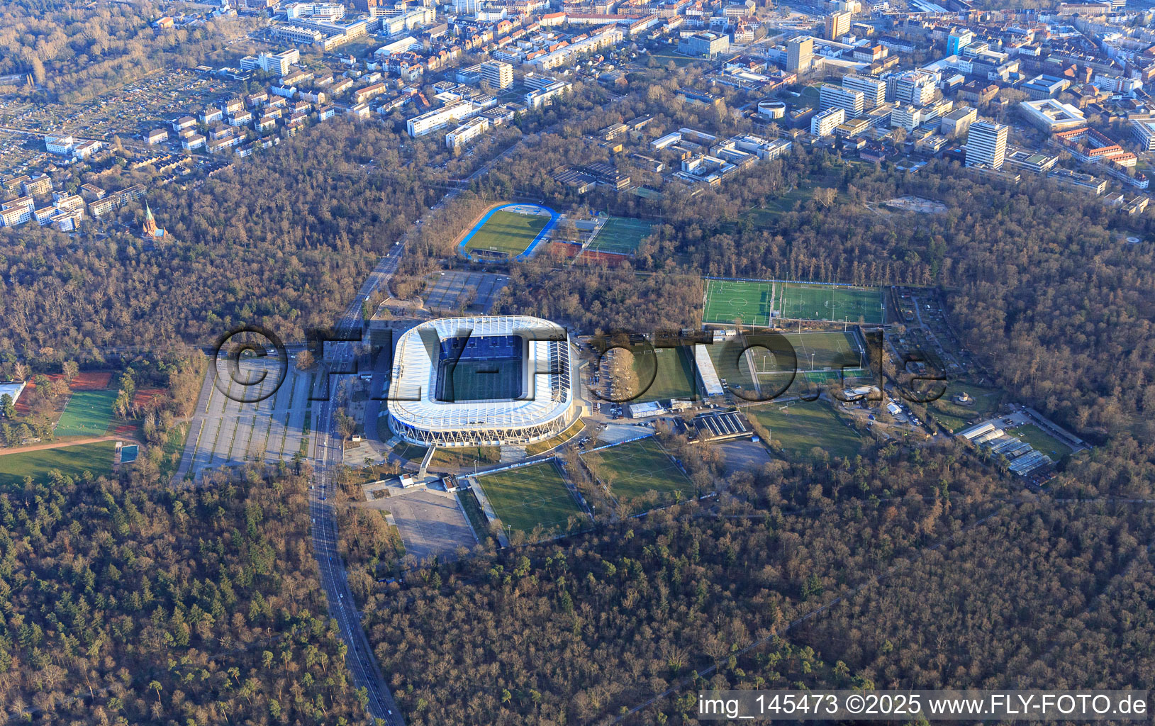 BBBank Wildpark: Stadium of Karlsruher Sport-Club GmbH & Co. KGaA in the district Innenstadt-Ost in Karlsruhe in the state Baden-Wuerttemberg, Germany