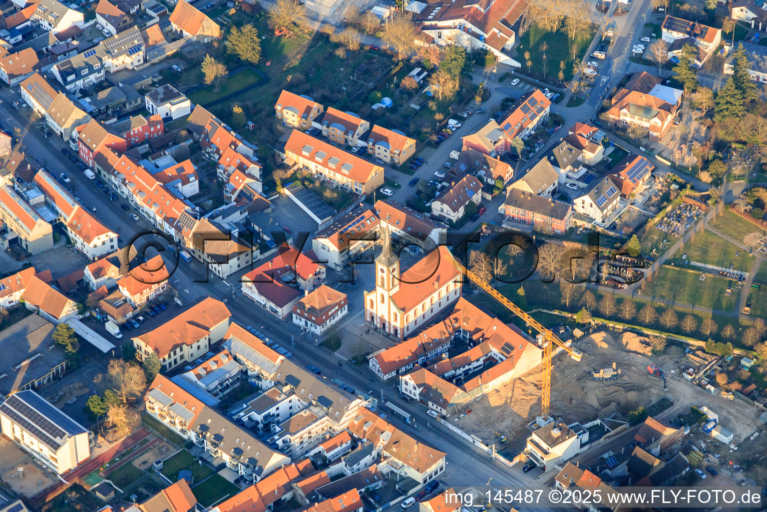 Michaelis Church in the district Blankenloch in Stutensee in the state Baden-Wuerttemberg, Germany