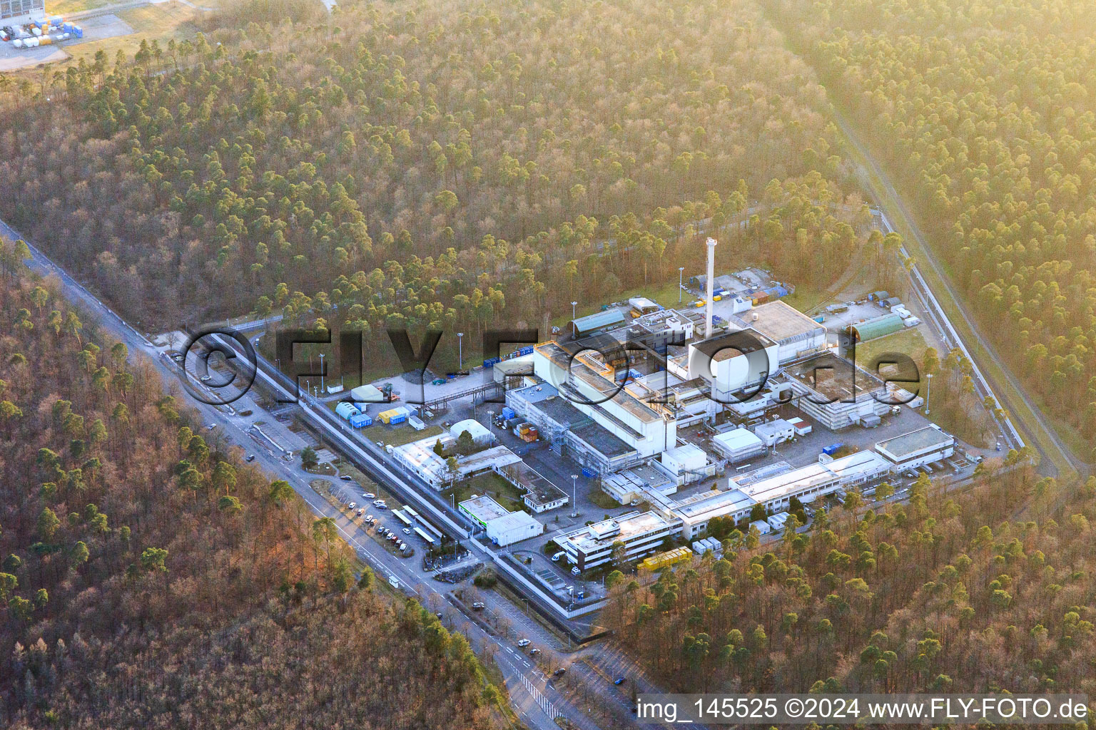 Karlsruhe reprocessing plant (WAK) under dismantling in Linkenheim-Hochstetten in the state Baden-Wuerttemberg, Germany