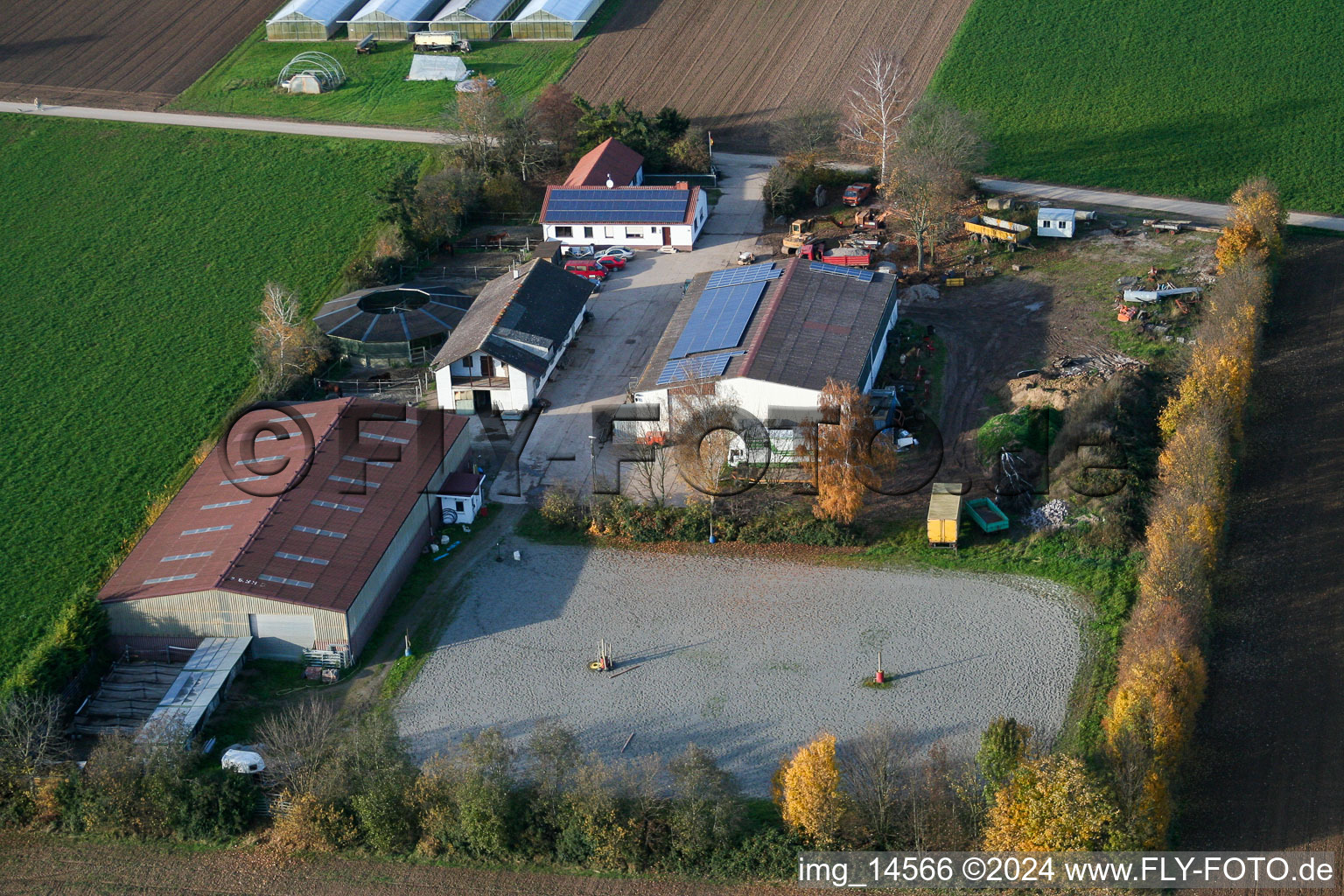 Böbingen in the state Rhineland-Palatinate, Germany viewn from the air