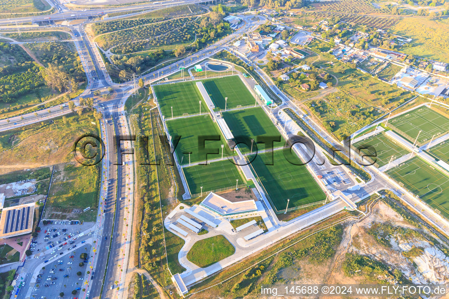 Sports Stadiums Ciudad Deportiva Rafael Gordillo • Real Betis Balompié in Dos Hermanas in the state Seville, Spain