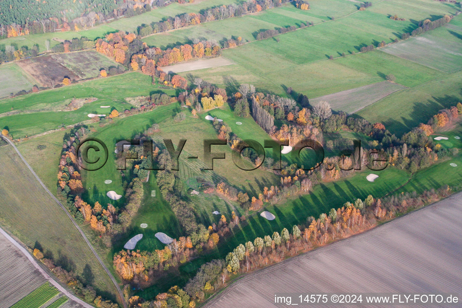 Grounds of the Golf course at Golf-Club Palatinate in the district Geinsheim in Neustadt an der Weinstrasse in the state Rhineland-Palatinate