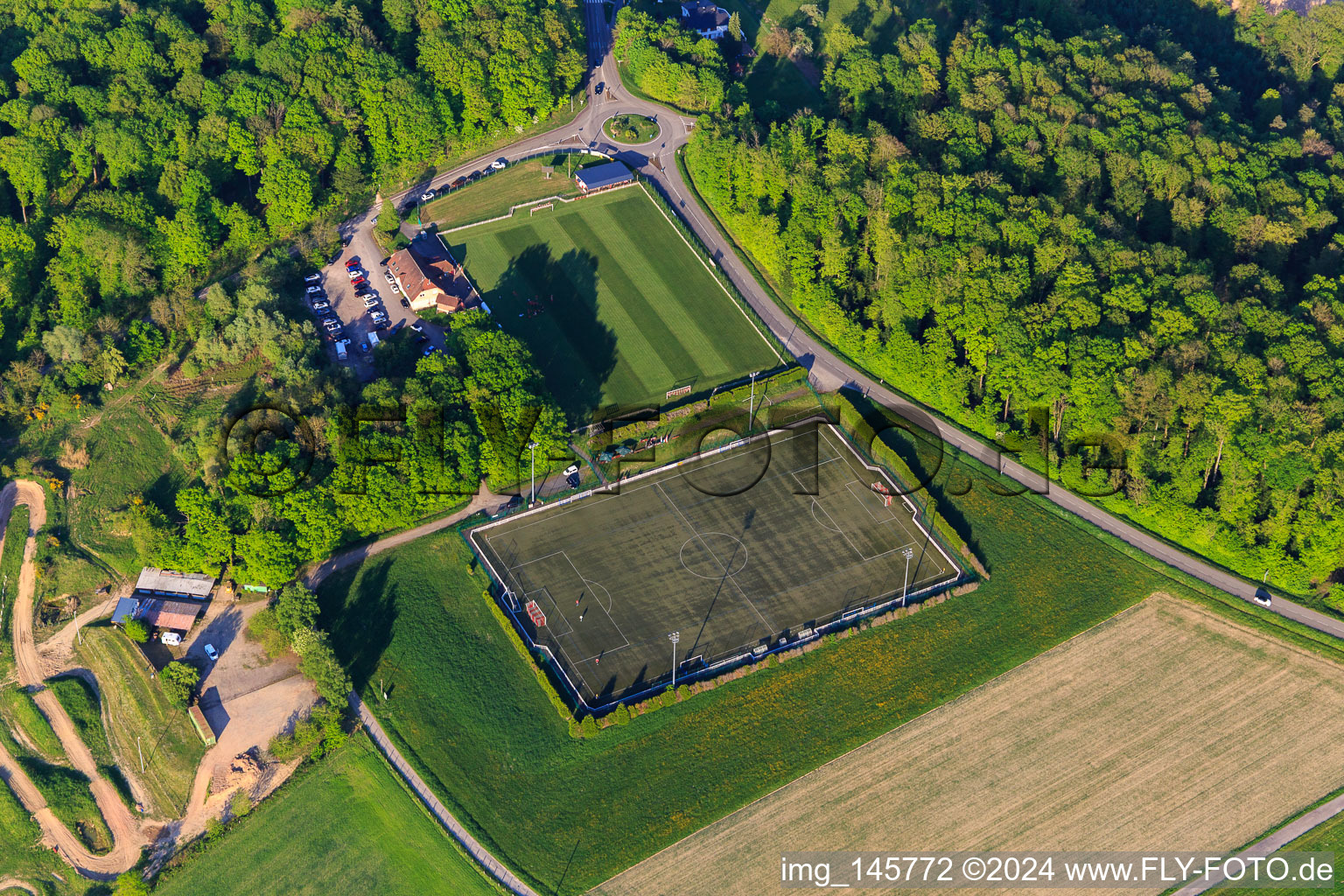 AS Montbronn Stadium in Rahling in the state Moselle, France